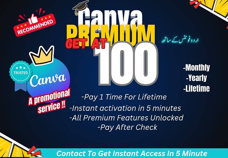 Canva Pro for Lifetime | 100% Real CanvaPro softwares_ Filmora Capcut 1