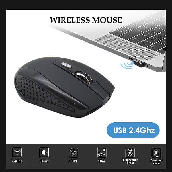 Wireless Mouse Silent Mouse 2.4G 3