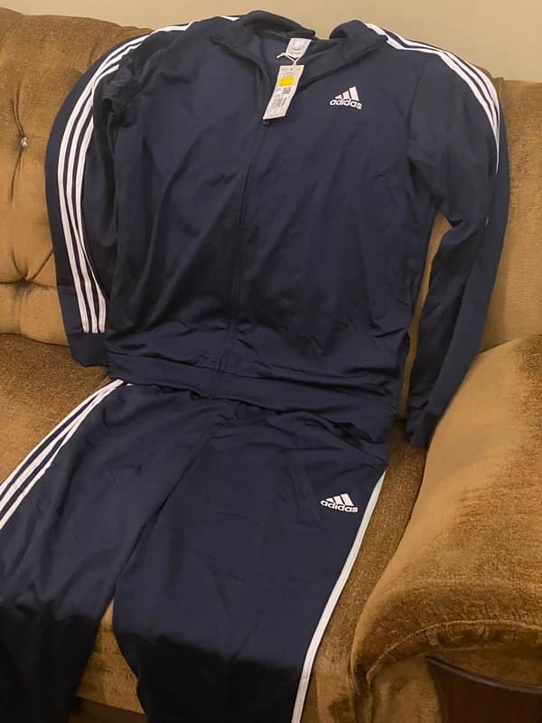 Original Adidas blue color track suit 100% original with adidas invoic 1