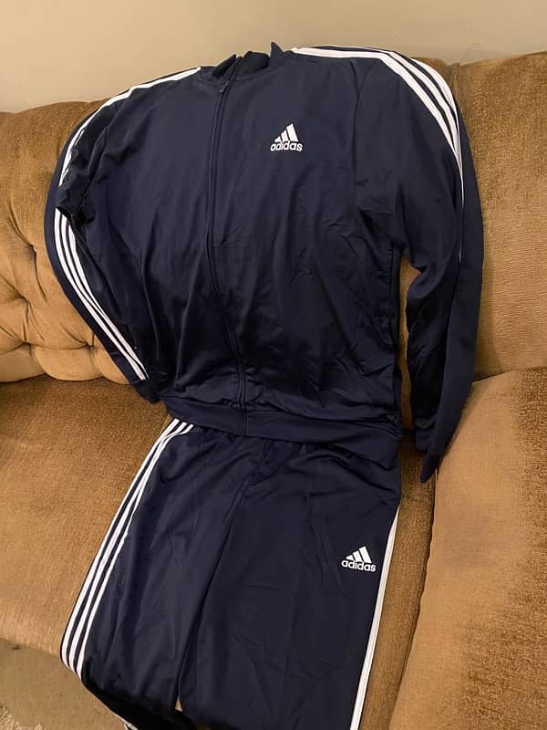 Original Adidas blue color track suit 100% original with adidas invoic 10