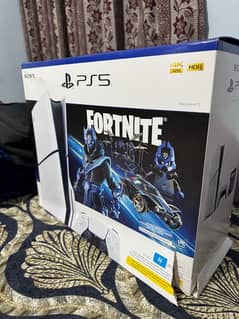 PS5 disc Fortnite edition with extra Chrome edition Controller