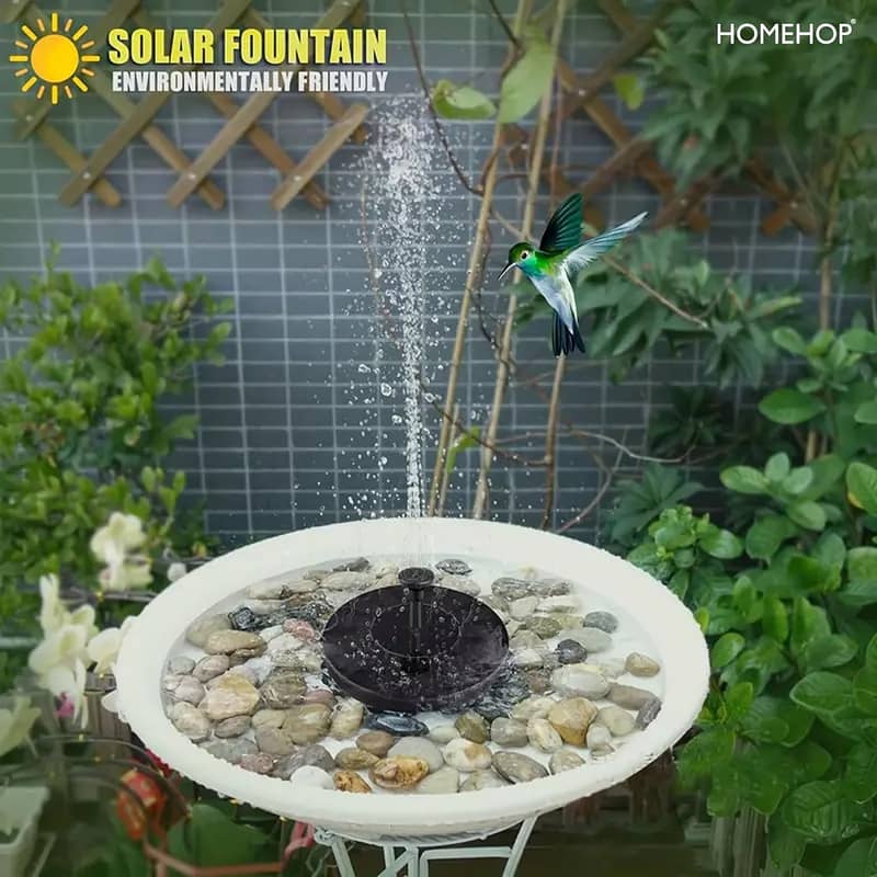 Anself Solar Water Pump, 9V 2.5W Power, Garden Pluggable Fountains, 6