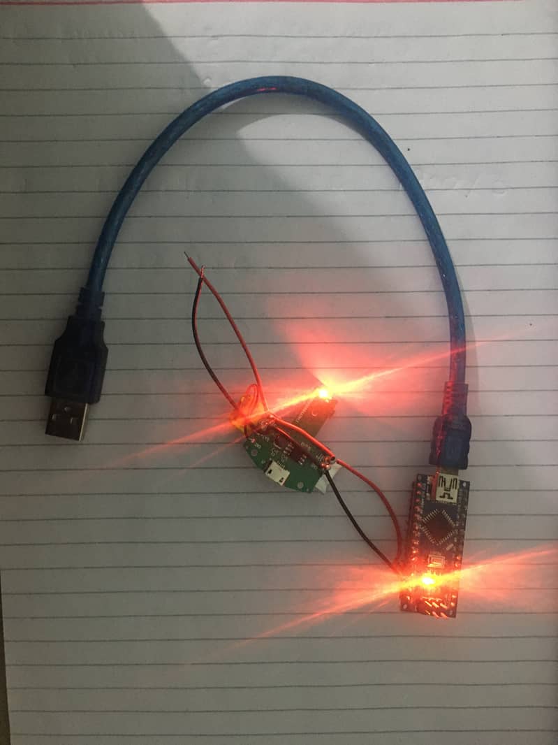 Used Arduino Nano + 5V Mini Power Supply. 18