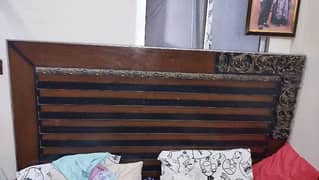 Urgent Sale Double Bed with mattress and dressing