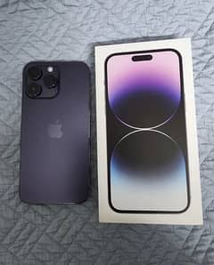 i phone 14 pro max 128GB purple colour JV