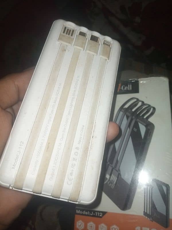 Power Bank 15000mah Big Battry with 4 different cables 2