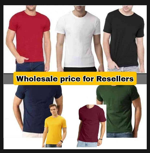 Men boys plain round neck half seleves t shirts in wholesale price 0