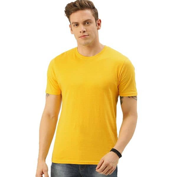 Men boys plain round neck half seleves t shirts in wholesale price 3