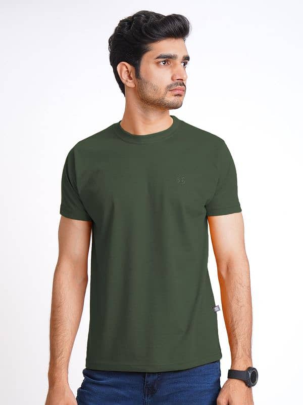 Men boys plain round neck half seleves t shirts in wholesale price 4