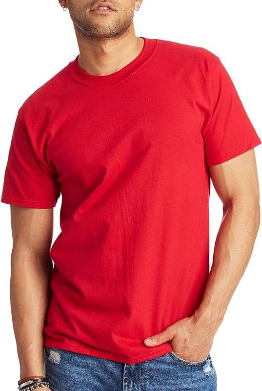 Men boys plain round neck half seleves t shirts in wholesale price 5