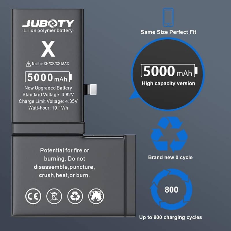 I phone x High capacity UK imported battery 1