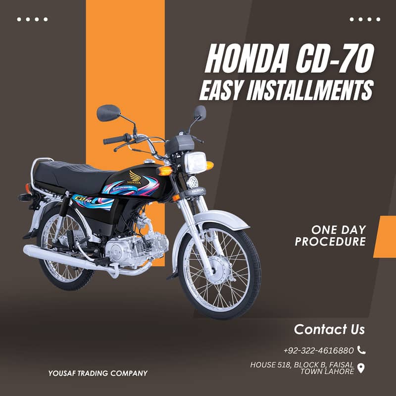 Honda CD 70 2025 Easy Installment Plans 0