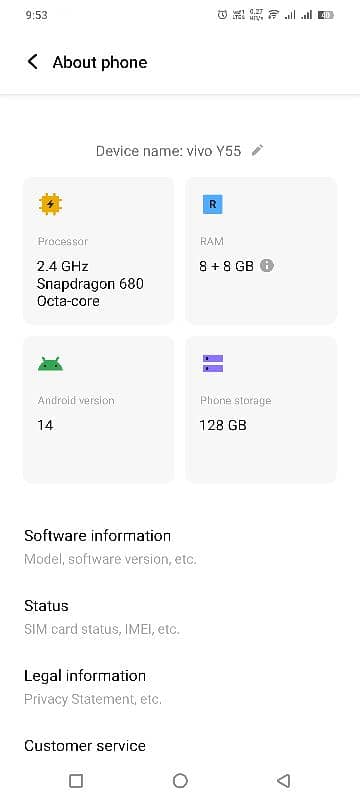 Vivo Y55 16GB/128GB Snapdragon 680 7