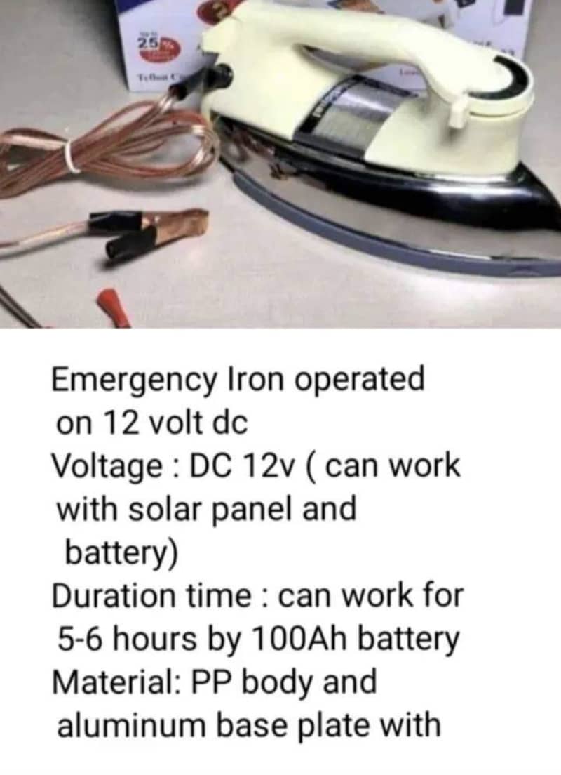 12 volt, DC iron 0