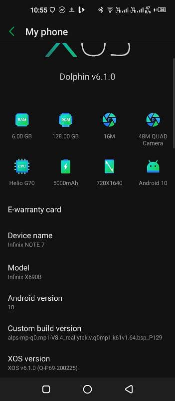 infinix note 7 all working exchange possible 6