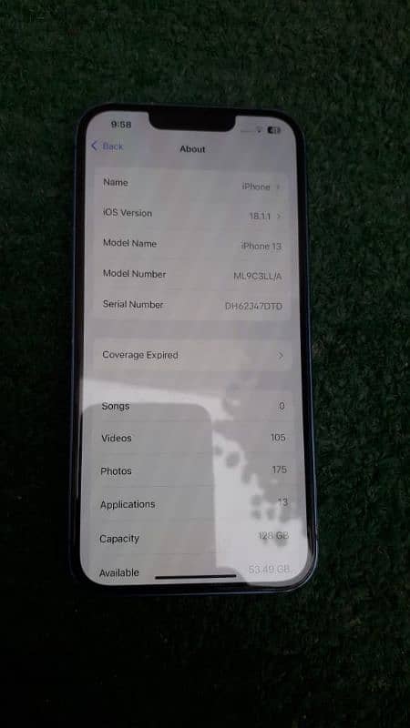 Iphone 13 128gb health 91 8