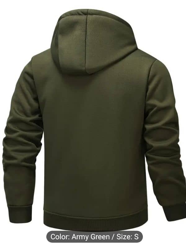 Hooded jacket upper with lining Polyester for winter 1