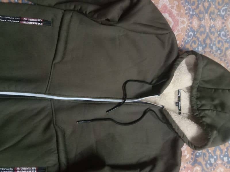 Hooded jacket upper with lining Polyester for winter 5