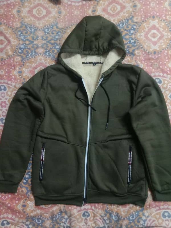 Hooded jacket upper with lining Polyester for winter 6