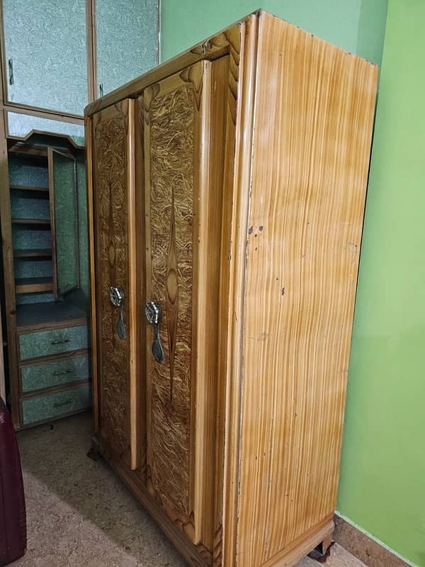 Metal Almirah/cupboard 2 door with hanging bar 0