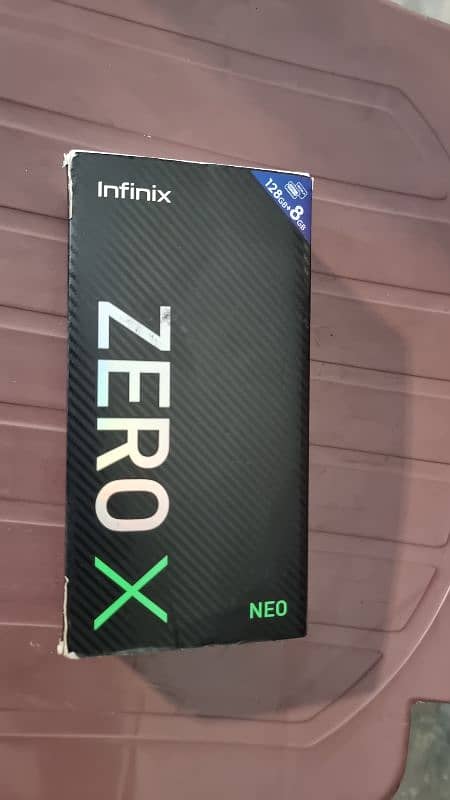 infinix zero x neo 8+3+128 good condition  with box 4