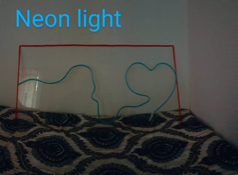 neon light /heart/blue/mirror/ free power supply/neon sign 6