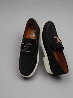 men's leather formal loafers in black (home delivery available)