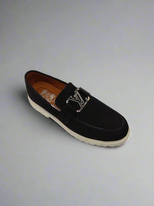 men's leather formal loafers in black (home delivery available) 4