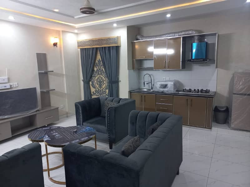 1 BEDROOM FURNISHED APARTMENT IS AVAILABLE FOR RENT IN BAHRIA TOWN SECTOR C 4