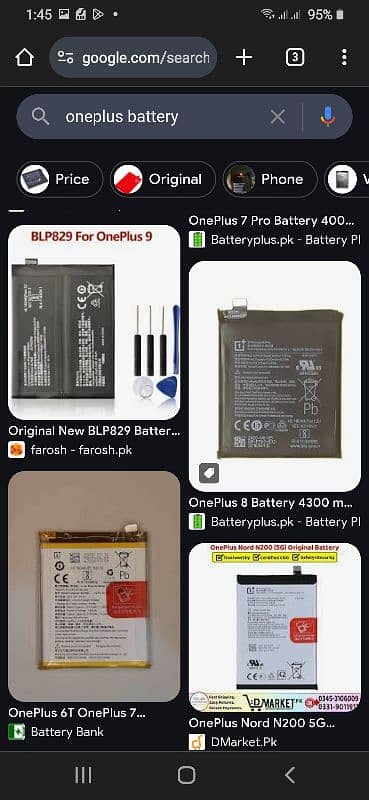 Sony Lg oneplus battery ( Read please) 5