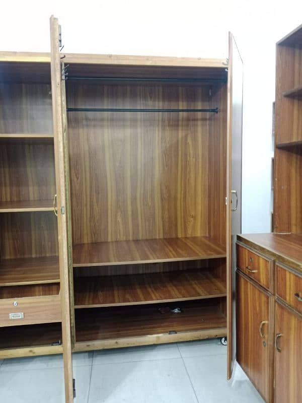 Wooden wardrobes high storage | Cupboard | Almari | tv table 2