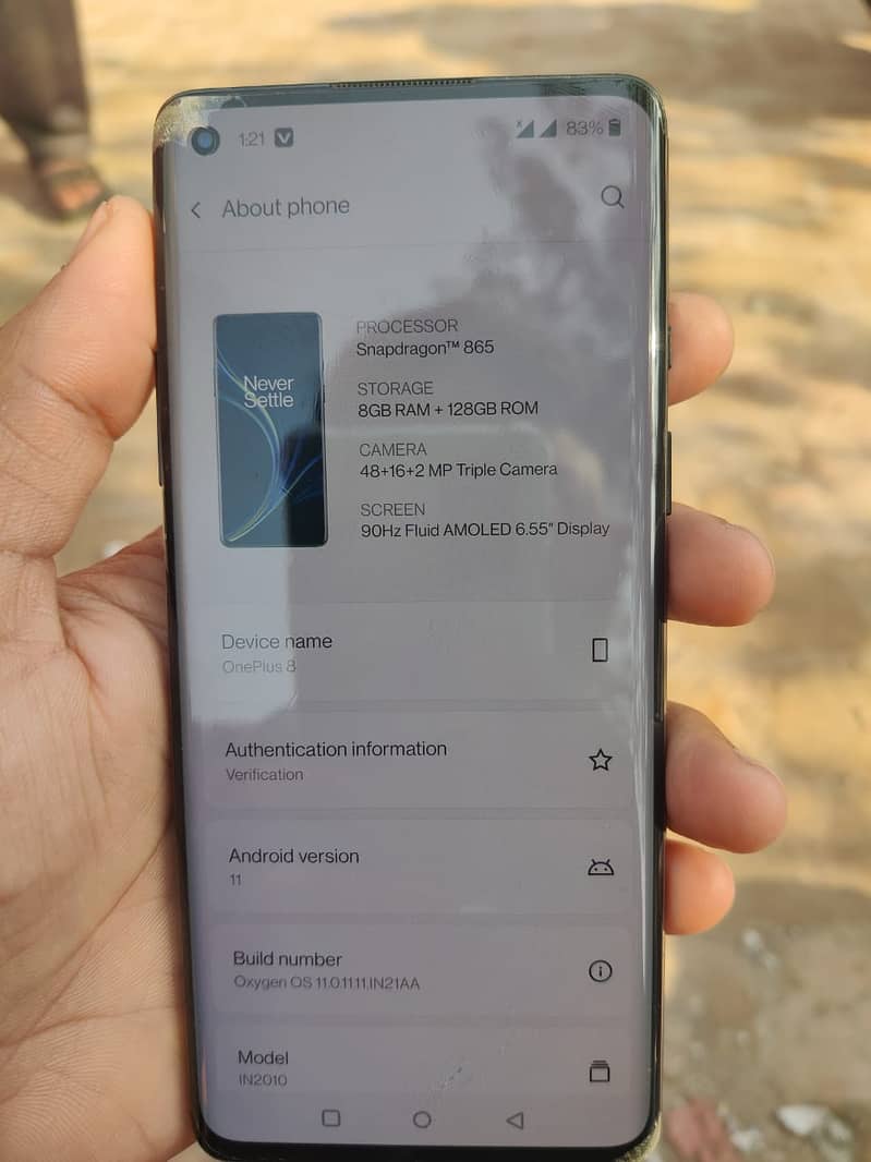 oneplus 8 8/128 dule Sim pta approved 1