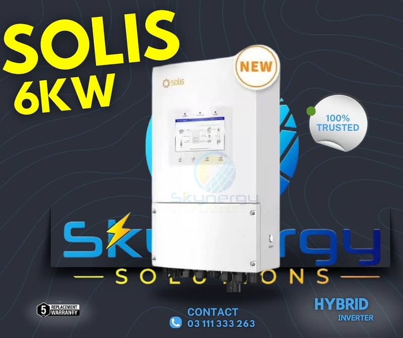 Solis Hybrid & Ongrid Inverters | 5kw-125Kw 12