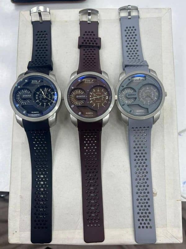 rubber strap wrist watch 1