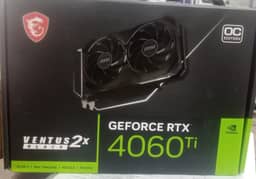 RTX 4060TI VENTUS 2X OC 16GB (BLACK)