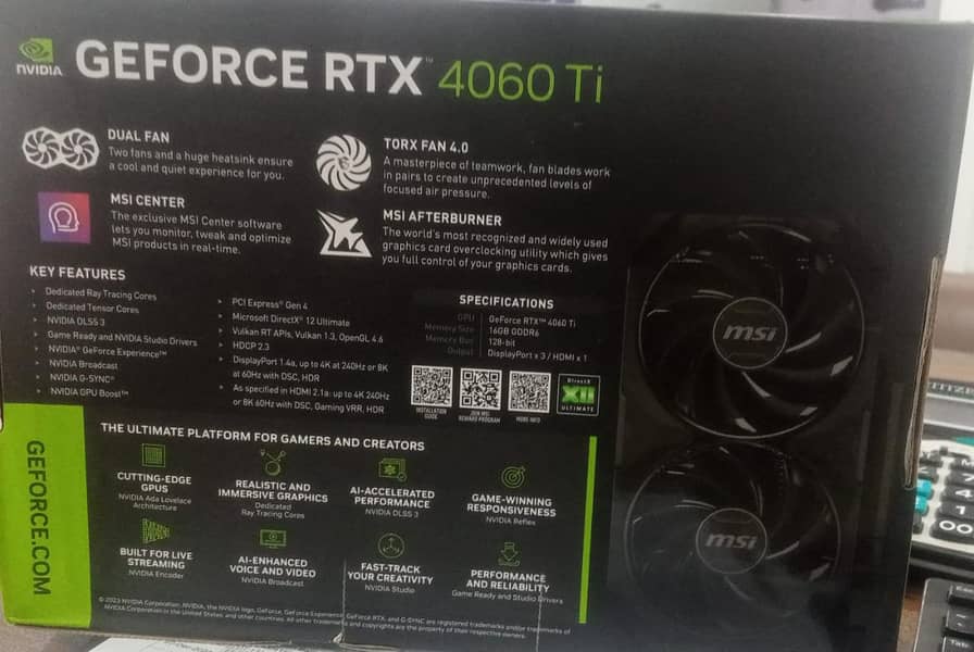 RTX 4060TI VENTUS 2X OC 16GB (BLACK) 2