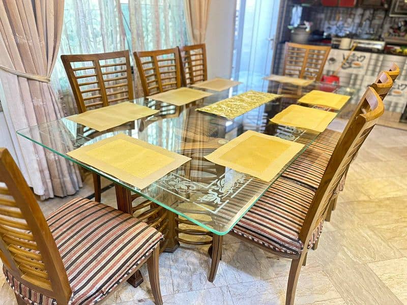 dining table of 8 chair 2