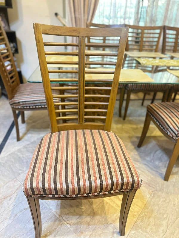 dining table of 8 chair 4