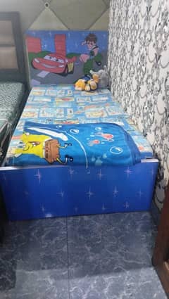 kids cupboard & bed with matress for sale