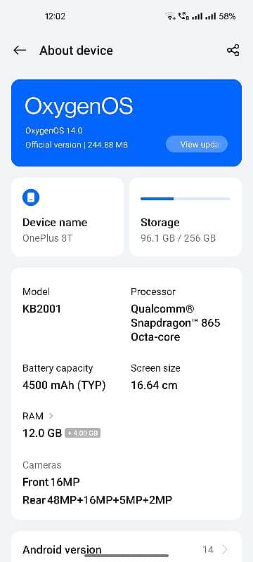 One Plus 8T 7