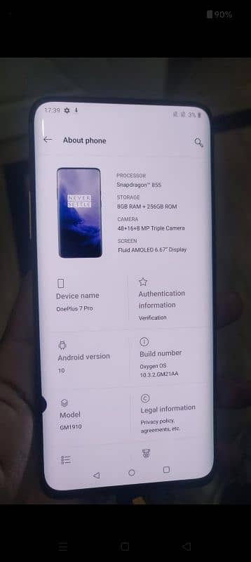 one plus 7 pro 8/256 2