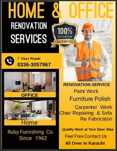 Chair Parts and Repair Service in all over in Karachi