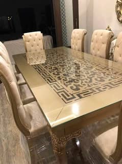 Dining Table Set 8 Chairs Versace