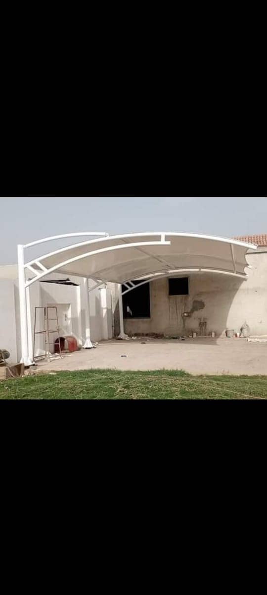 Parking shade, Fiber shade, Tensile shade, Car porch, Fiber Shed 10