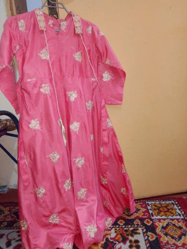 baby pink color maxi 10