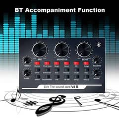 v8 sound mixing card,karaoke singing,Audio effects streaming recording