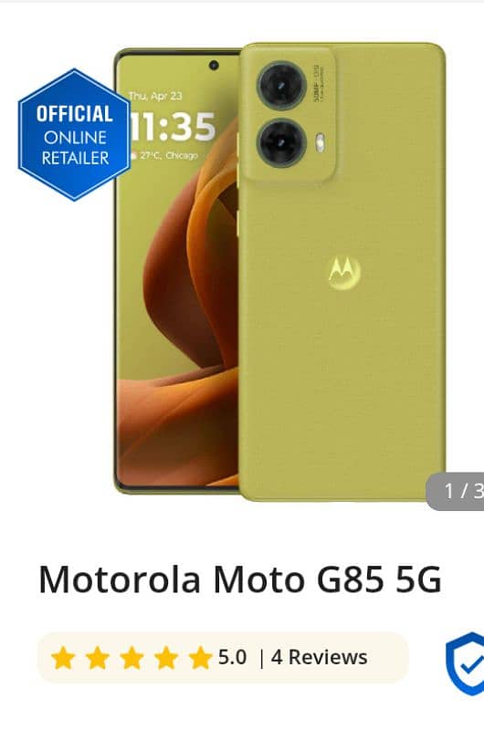 Motorola G 85 5g. o3o34l445lo. 0