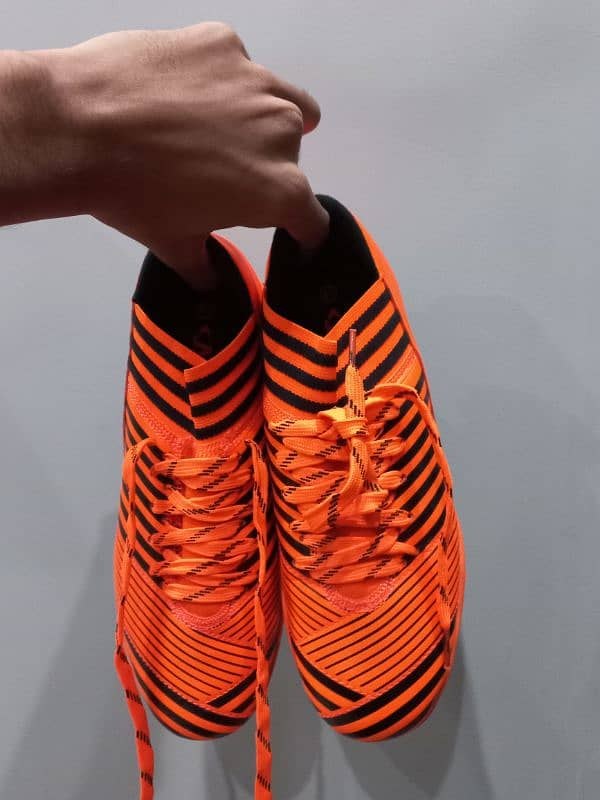 Soccer Shoes-ORANGE-BLK 1