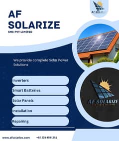 Solar panels solar plates Inverters Installation Repairing