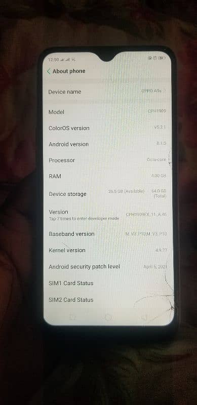 oppo a5s 4GB 64GB pta aprove 4